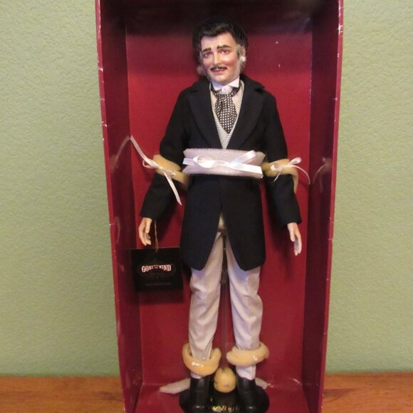 NEW The Franklin Mint Gone with the Wind Twelve Oaks BBQ Rhett Butler Vinyl Doll - Picture 1 of 9